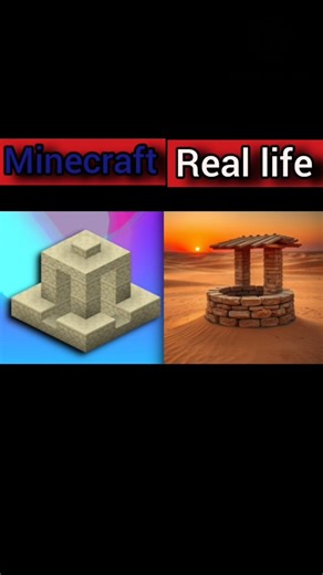 #minecraft structures in real life #