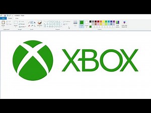 How to draw the XBOX logo using MS Paint | How to draw on your computer