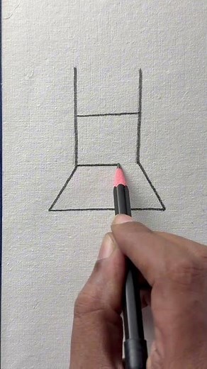 How to draw a chair with H for beginners