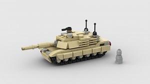 LEGO MOC-79540 Micro M1 Abrams | 1:80 FREE INSTRUCTIONS (Creator > Creator Expert 2021)