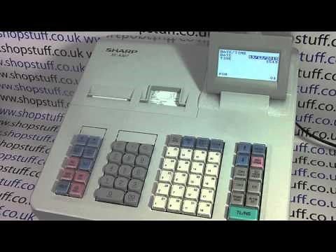 How To Change The Date & Time On SHARP XE-A307 / XE-A407 / XE-A507 Cash Register