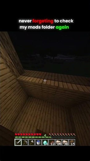 never forget to check mods folder again #minecraft #memes #gaming #shorts