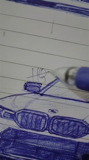 bmw m340i car sketch