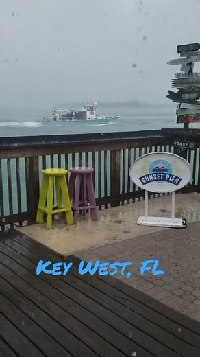 🇺🇸 【4K】Key West, FL - Sunset Pier - It was bright and sunny 30 minutes later!