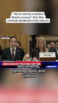 "You're running a massive Epstein coverup": Dem Rep. confronts AG Bondi on DOJ failures