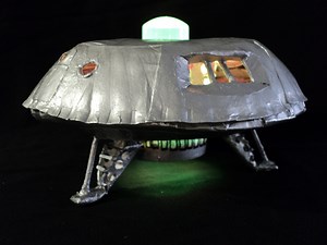 Paper Plate Papercraft Spacecraft Craft