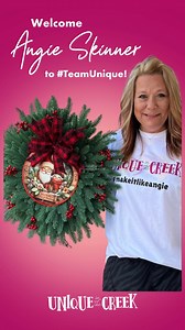 🎉 Have you heard? Angie Skinner has officially joined #TeamUnique!!! Tune in to watch her Saturdays September 14th & 28th at 8pm Easern! Follow along both here and on YouTube to see her creations, along with all the rest of the videos from our wonderful team! 📹 #makeitlikeAngie Be sure to subscribe to our FREE replays on YouTube👇 go.uniqueinthecreek.com/youtube #crafting #wreath #wreathmakers #makersgonnamake | Unique in the Creek Ltd.