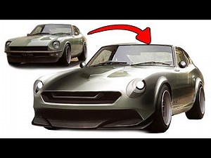 Datsun 240Z Re-design - A Designers Take on a Timeless Classic