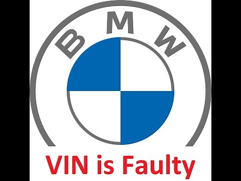 BMW - NCS Expert - "Vin is faulty" quick fix