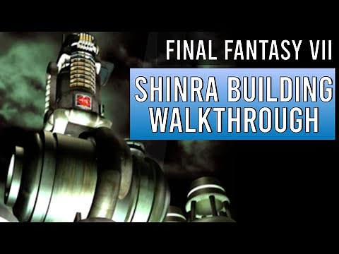 Shinra Building infiltration walkthrough - all items and chests (Final Fantasy 7, 1997 original)