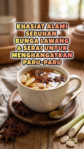 Khasiat Alami Seduhan Bunga Lawang dan Serai Untuk Menghangatkan Paru-Paru #bungalawang #paruparu