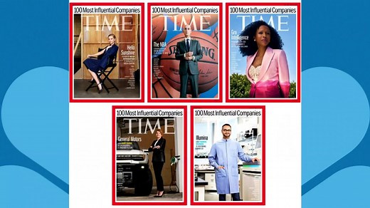 Time Magazine highlights top 100 influential companies