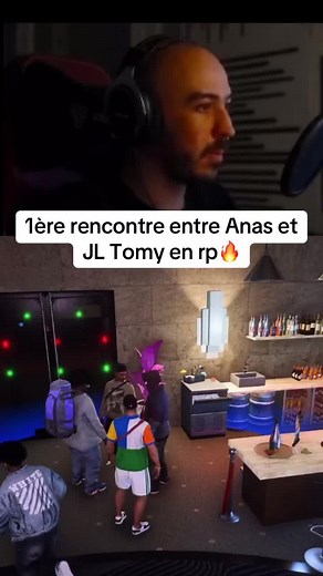 1ère rencontre entre Anas et JL Tomy dans GTA RP