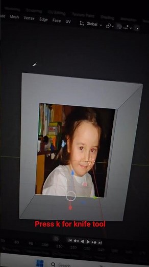 how to use knife tool in blender #blendertutorial #creativeblender