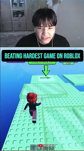 playing impossible obby of roblox player