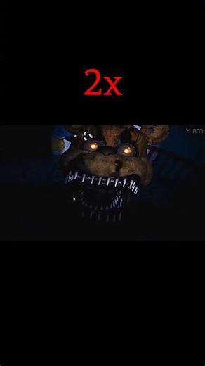 FNaF 4 – Nightmare Freddy – Jumpscare 0.25x ➜ 2x