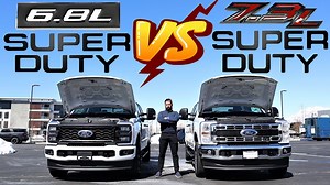 2.1K views · 42 reactions | Today I compare a 2023 Ford Super Duty 6.8L V8 to a 2023 Ford Super Duty 7.3L V8! Commercial Team At Ford Draper: https://lhmforddraper.worktrucksolutions.com/ Learn How To Save Time And Money The Next Time You Buy A Car: https://benjaminhardy.podia.com/learn-how-to-shop-for-a-car-like-a-pro Help Support The Channel: https://www.patreon.com/bePatron?u=52847853 | Ben Hardy Cars | Facebook