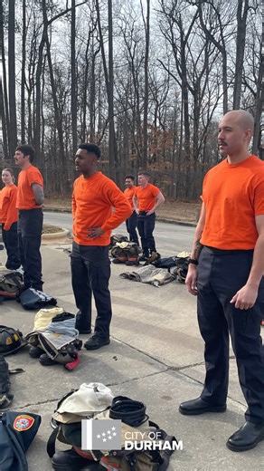 Not only are they firefighters in training, they’re all Emergency Medical Tech (EMT) certified! Our 32 Durham Fire Department Academy recruits graduate in April. All passed the test on their first try. This video is from week 17 of the 40th Academy. Recruits practice putting on gear so they can quickly respond to a scene. Time flies when you get a call! What’s expected of recruits? What’s the work schedule for a firefighter? Check our web page now. Strong work starts here: https://www.durhamnc.g