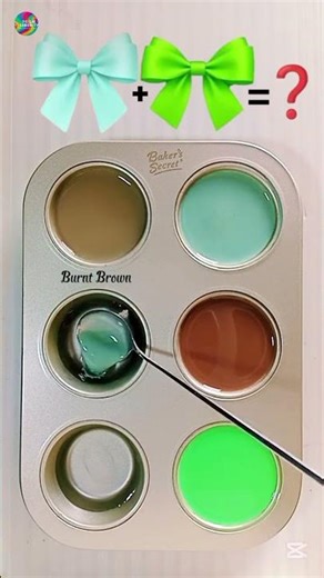 Mixing Turquoise Blue, Brown & Pale Green | 3 Earthy & Refreshing Color Combinations! ✨#colormixing