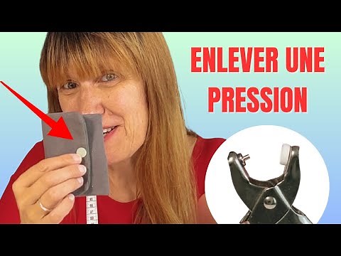 How to remove a damaged (or poorly placed) snap fastener very easily - Sewing tip