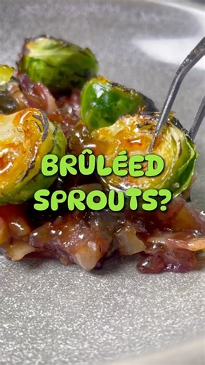 Brûléed Brussels sprouts?! Would you try this? Tag a friend who loves Brussels sprouts 👀 RECIPE ⬇️ Maple brûléed brussels sprouts with bacon jam, crispy pancetta and balsamic glaze Serves: 4 You’ll need a blowtorch Bacon jam * 2 tsp vegetable oil * 2 red onions, finely diced * 3 garlic cloves, minced * 400g smoked streaky bacon, finely chopped * 100ml white wine vinegar * 200g caster sugar * 4 tsp maple syrup * 5 sage leaves, roughly chopped Brussels sprouts * 300g brussels sprouts, trimmed and