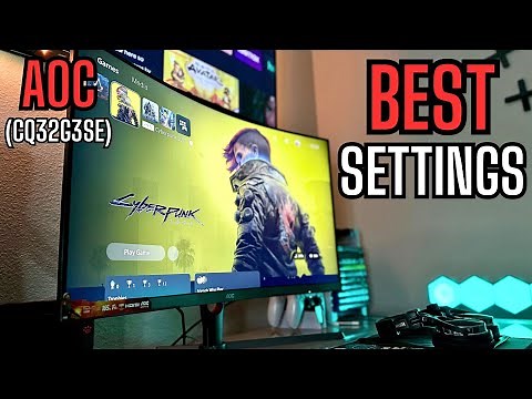 Best Settings for AOC CQ32G3SE Gaming Monitor