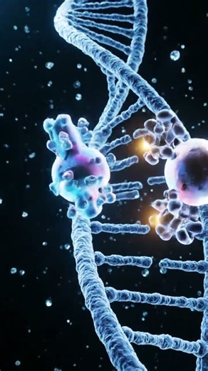 Real Time DNA Repair — Watch the Break Fix Itself #biology #bloodcirculation #animation