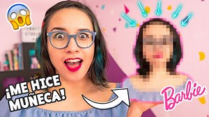 ¡Me convertí en una muñeca y así quedé! 😱 Hace tiempo vi algunos videos de transformación de barbies en famosos y me pareció tan loco que pensé intentarlo. Ve el video y checa el resultado final. 😊🌈💜 | Craftingeek