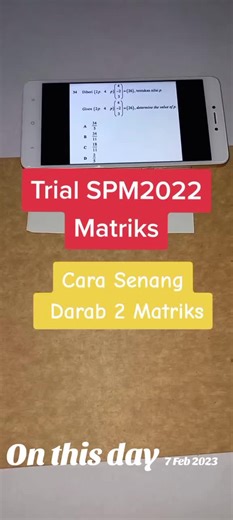Darab Matriks dalam Matematik Tingkatan 5