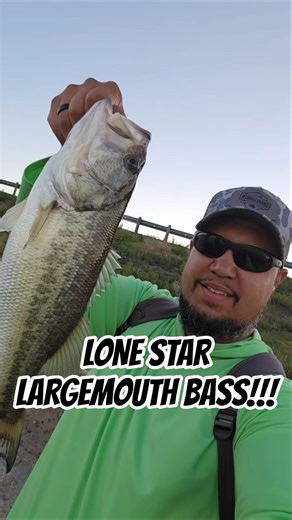 LONE STAR LARGEMOUTH BASS AT JOE POOL LAKE TEXAS! #sports #trending #fyp #funny #howto #nature
