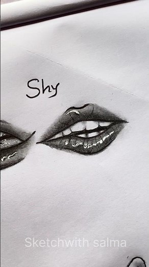 How to draw lips different types #howtodraw #drawing #art #shorts #pov #digitalart