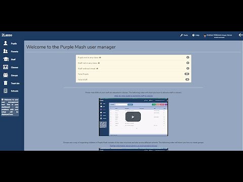 Manually setting up your Purple Mash accounts