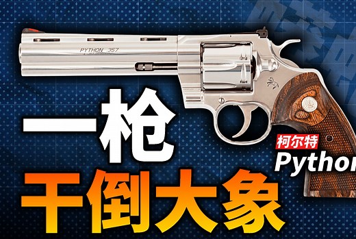 最适合送朋友的美国土特产！柯尔特蟒蛇的威力有多大？一枪可干倒猛兽！为何柯尔特左轮经久不衰？