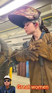 3M views · 35K reactions | Great women, Beautiful women can also do men's work #reaction #welding #greatwomen #women #fblifestyle #everyone #highlight #foryoupage | Welder Art | Facebook