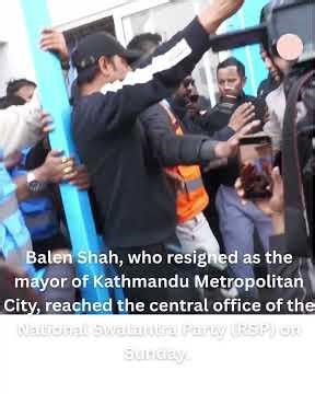 Balen Shah Resigns as Kathmandu Mayor, Enters RSP | Rings Election Symbol Bell