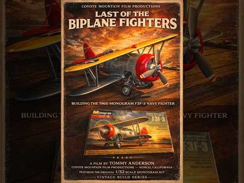 Vintage Build: Monogram F3F-3 Navy Fighter (1960 Classic Kit Restoration)