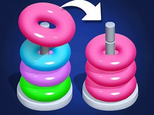 Play Hoop Stack - Color Sort Puzzle | Free Online  Games. KidzSearch.com