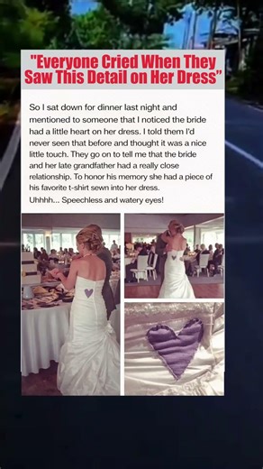 Everyone Cried After Noticing This Hidden Detail on the Bride’s Dress