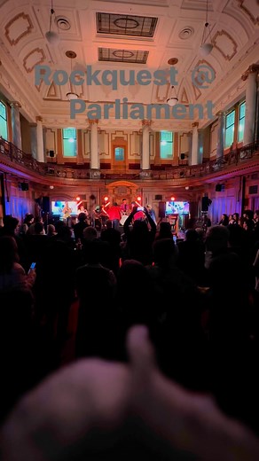 Big energy at the Rockquest function in parliament tonight. Great to see so much young talent showcased, a bright future for Aotearoa if we support our rangatahi to shine. | Reuben Davidson MP for Christchurch East
