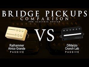 Railhammer ALNICO GRANDE vs DiMarzio CRUNCH LAB - Bridge Guitar Pickup Comparison Tone Demo