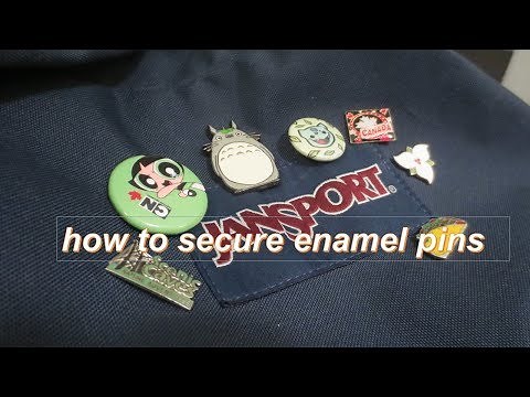 HOW TO EASILY SECURE ENAMEL PINS!