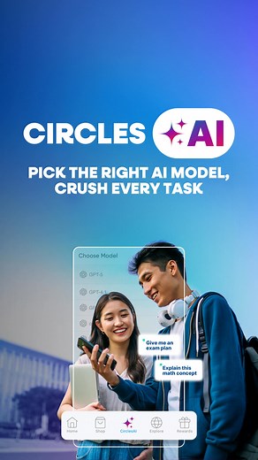 CirclesAI gives you access to paid AI models of GPT-5, Perplexity Sonar & Gemini for better learning. Try it now! | Circles.Life