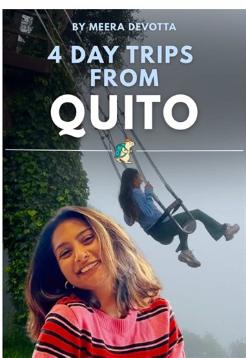 Quito is a great base for exploring Ecuador’s Andes and Amazon regions. 🇪🇨 Here are 4 must-see Quito day trips to add to your itinerary: 🌋Cotopaxi National Park (2 hr) 👉Tip: There is little to cell service inside the park. Download your maps ahead of time! ♨️Papallacta Hot Springs (1.5 hr) 👉Tip: Keep your eyes peeled for wild Andean bears and hummingbirds in the area. 🌿Baños de Agua Santa (3 hr) 👉Tip: Try melcocha, a traditional sugarcane candy produced in Baños. 💧Quilotoa Crater Lake (3