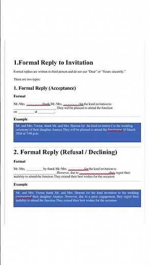 Class 12 CBSE students! Invitation writing ka correct format sirf 30 seconds mein. #learnenglish