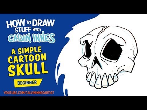 How to Draw: A Simple Cartoon Skull