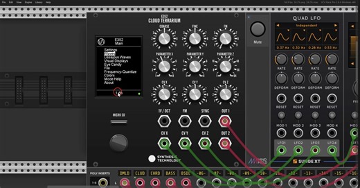 Synthesis Technology Cloud Terrarium & Quad Morphing VCO In VCV Rack