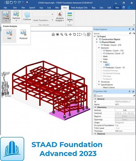 STAAD Foundation Advanced 2023 #short #tipsandtricks