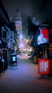 Japan Walker | Sapporo (Hokkaido) / 札幌 The snow was illuminated by the lights of Sapporo, creating a magical atmosphere🤩❄️🌃👍 Please Share🥰😊🙏 Please... | Instagram