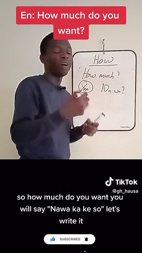 "HOW" in Ghana Hausa #ghana #nigeria #hausa #ghanahausa #nigeriahausa...