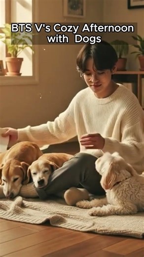 V's Peaceful Afternoon: Senior Dogs 🐶✨
